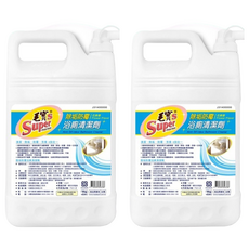 毛寶S 除垢防霉浴廁清潔劑 花果香，植物性中性配方，低敏不刺激, 4kg, 2瓶