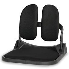 CHAIR FOCUS Coreliving 矯正坐姿雙背可折疊和室椅, 黑色