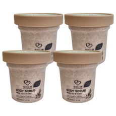 MY SCHEMING 我的心機 白茶雪松亮白身體去角質, 4罐, 400g