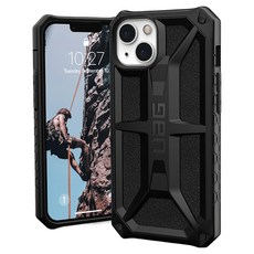 UAG Monarch Series 智慧型手機 耐衝擊 保護殼 iPhone 13 20ft Drop Protection Top Grain Leather 極黑色