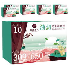 台灣茶人 油切兒茶素金萱茶 10秒快速冷泡, 6g, 8包, 6盒