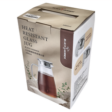 BLACK HAMMER 沁涼曲線耐熱玻璃水壺 耐熱400℃ 矽硼酸玻璃, BH-G1800, 1.8L, 1個