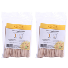 GiGi 熱蠟專用木棒 眉毛除毛細棒, 2包