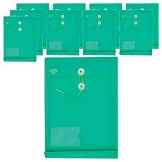 HFPWP 超聯捷 環保無毒不透明立體直式文件袋 + 名片袋, A4, 10個