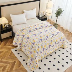 Crocodile 鱷魚 幾何時光 法蘭絨單層毯 CR-201