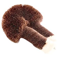 北山正積 家事刷 (KMB-36) 棕櫚纖維製 劍麻 不鏽鋼絲, 蘑菇款, 1個