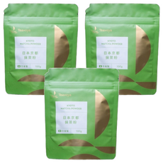 Teavoya 嘉柏茶業 日本京都抹茶粉, 濃茶級醇厚 400目綿密研磨 古寺茶香 100g, 1包, 3包