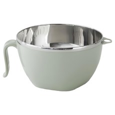 FAmILyLIFE 生活 頂級316不銹鋼多功能隔熱保鮮泡麵碗 FL-227-GR 21.2 x 16.4 x 9.5cm 230g 1.2L, 香草綠, 1個