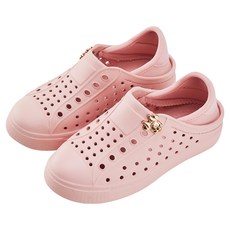 BORUI 柏睿鞋業 兒童款 飾扣造型輕量休閒洞洞便鞋