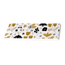 收納王妃 北歐風珪藻土軟式洗漱墊, 冬季早晨 白色 + 棕色 + 黑色