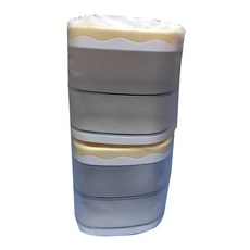 樂居家 超可愛桌上雙層旋轉筆筒/置物盒/收納盒 2件組 F0684-02, 黃色, 1層