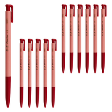 O.B. 歐布德 #1012 1.2 粗字 自動原子筆 - 書寫大方又闊氣, 紅, 12支