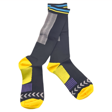 PORABELLA X088 活力運動壓力襪 女款, 02 黑黃色, 22~25cm