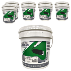 KINGCAT 貓王油漆 水性環保PU防水膠 K1-612 淺灰色 1加侖, 3.78L, 6桶