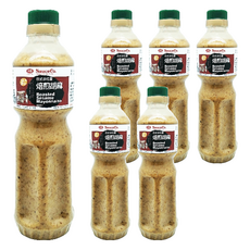 味榮 日式焙煎胡麻沙拉醬, 生機飲食最佳拍檔，無添加人工色素、零膽固醇、零反式脂肪酸, 600ml, 6瓶