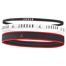 NIKE 耐吉 JORDAN 喬丹 混搭式髮帶 3入組 ELASTIC Dri-FIT, 1SIZE, 黑白色, 1組