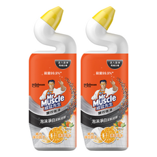 Mr Muscle 威猛先生 泡沫淨白潔廁凝膠 雙效強淨 殺菌99.9%, 750ml, 2瓶