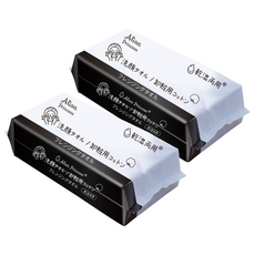 艾莉莎公主 抽取式卸妝洗臉巾 乾濕兩用 柔軟親膚 柔韌耐用 無螢光劑, 70張, 2包