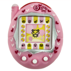 BANDAI CreerBeaute Tamagocti 唇頰膏 - 電子寵物造型, 水蜜桃粉紅色, 1個