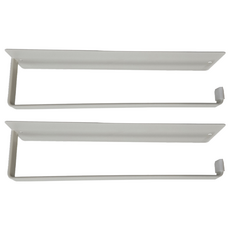 冰箱磁吸式廚房紙巾架, 白色, 25.5 x 6 x 6.5cm, 2個