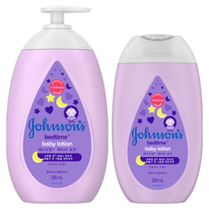 Johnson's 嬌生 甜夢純淨嬰兒潤膚乳套裝 500mL+300mL, 1組
