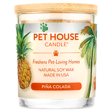 PET HOUSE 室內除臭寵物香氛蠟燭 大 (菠蘿椰子)，美國製，天然大豆蠟，純棉芯, 255g, 1罐