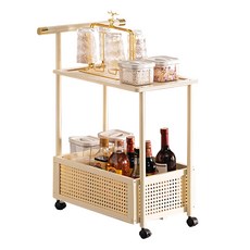 HAPPY LiFE 推車置物架 50cm 12240, 奶白色, 2層