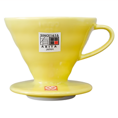 HARIO 好璃奧 V60 彩虹磁石濾杯, VDC-02-YEL-EX 檸檬黃02 1~4杯, 1個, 1~4杯