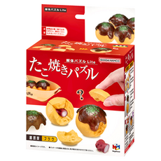 MegaHouse 百萬屋 Lite系列 趣味拼圖 18片 益智玩具 培養空間概念, 章魚燒, 1盒