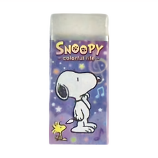 收納王妃 SNOOPY 繽紛系列 製圖橡擦 12個, 音符, 1組