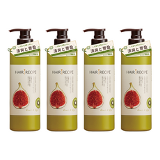 HAIR RECIPE 髮的食譜 清爽豐盈潤髮乳 奇異果/無花果, 530g, 4瓶