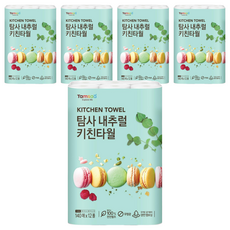 Tamsaa 捲筒式廚房紙巾 140張 100%天然紙漿, 12捲, 5袋