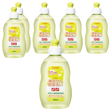 Combi 康貝 寶寶餐具蔬果洗潔液 300ml, 天然椰子油配方, 無磷無色素, 6瓶