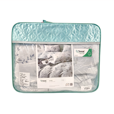 貝淇小舖 60支純天絲 床包兩用被四件組 床包212 x 182cm + 鋪棉兩用被套212 x 182cm + 2個壓框枕套75 x 47cm