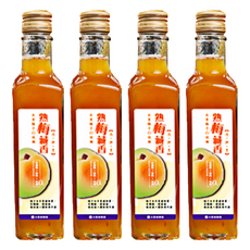 水里鄉農會 熟梅藏香, 採用水里在地手採7分黃熟梅, 去除蒂頭留下純淨果泥, 可直接沖泡或當沙拉醬、果醬使用, 250g, 4瓶