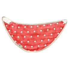 HiBOU 喜福 6重紗寶貝圍兜兜 避免寶寶孩子吃得滿嘴都是 吸水性佳, 耀眼紅, 1個, 1件