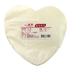 Ideal Wrapping 毅典 心形蛋糕底紙(8吋)50入, 心形, 1組