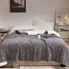 夢之語 3D緹花塔芙絨 羊羔絨毛毯