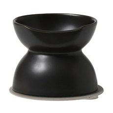 HARIO 好璃奧 INK 小型犬雙面磁碗 127 x 112 x 110mm 100ml + 300ml, 霧黑色, 1個