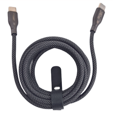 VYVYLABS 硬核系列 雙Type C快充數據線 (240W) 適用iPhone 15, 2m, 深空灰, 1個