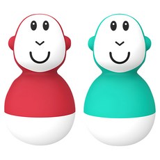 MATCHSTICK Monkey 英國 不倒猴洗澡玩具組, 莓果猴 + 森林猴, 1盒