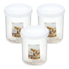 INOMATA 保鮮盒 1684 570ml 透明密封罐 冰箱收納, 1組, 3個