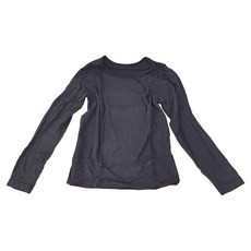 ONEDER 旺達棉品 極彈升溫圓領磨毛衣 收緊袖口, M, 黑色