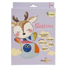 Mang Mang 小鹿蔓蔓 Bedtime 嬰兒包巾, 竹纖維材質, 包巾/防踢背心兩用模式, 新生兒 - 12個月, 藍