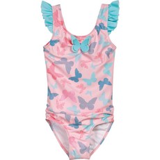 Playshoes 抗UV防曬女童可愛蝴蝶連身泳裝