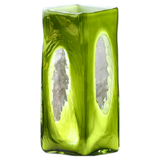 KUIBAO 快豹生活 Sisa 中古西薩玻璃花瓶 1個, 橄欖綠