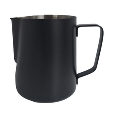 卡特屋 磨砂塗層不鏽鋼拉花杯 600ml 內雷射刻度, 磨砂黑 尖嘴, 1個