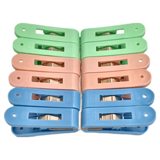 百貨King 新如意超級衣夾 曬衣夾 12入 4組, 1包