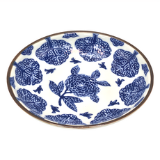 美濃燒 日本製 佐和陶瓷 4皿, 藍繪繡球, 1個