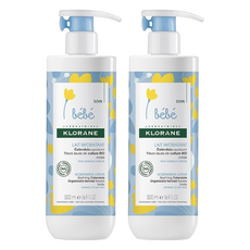KLORANE 蔻蘿蘭 寶寶金盞花清爽身體乳 500ml 24小時清爽保濕, 2瓶
